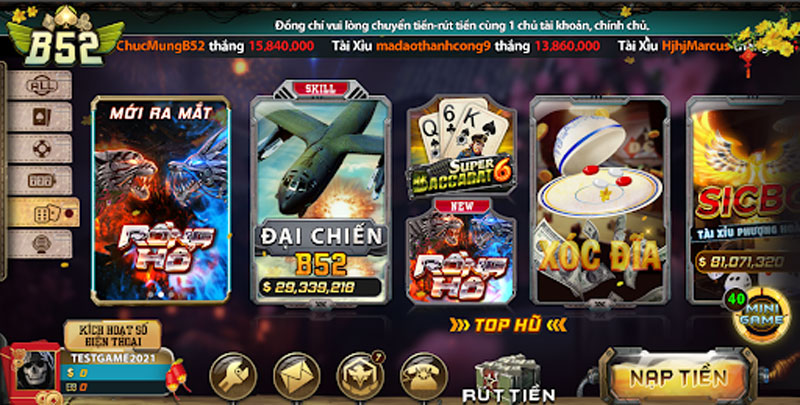 Game casino b52